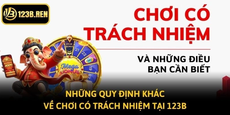 Những quy định khác về chơi có trách nhiệm tại 123B